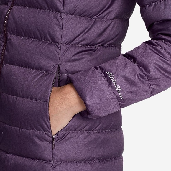 Eddie Bauer CirrusLite Down Jacket – Women’s M (Regular), Deep Eggplant - Picture 2 of 7